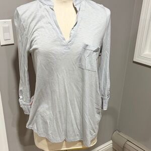 Chic Light Gray Women's Button Down Shirt